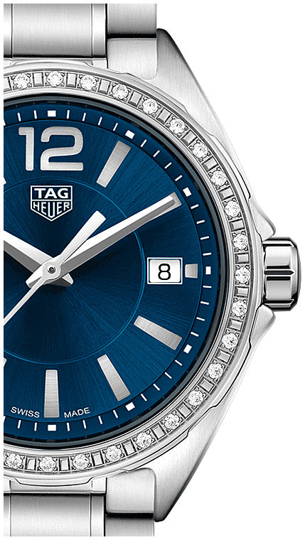 Buy Tag Heuer Formula 1 Quartz Blue Dial with Diamonds Silver Steel Strap Watch for for Women - WBJ1316.BA0666 in Pakistan