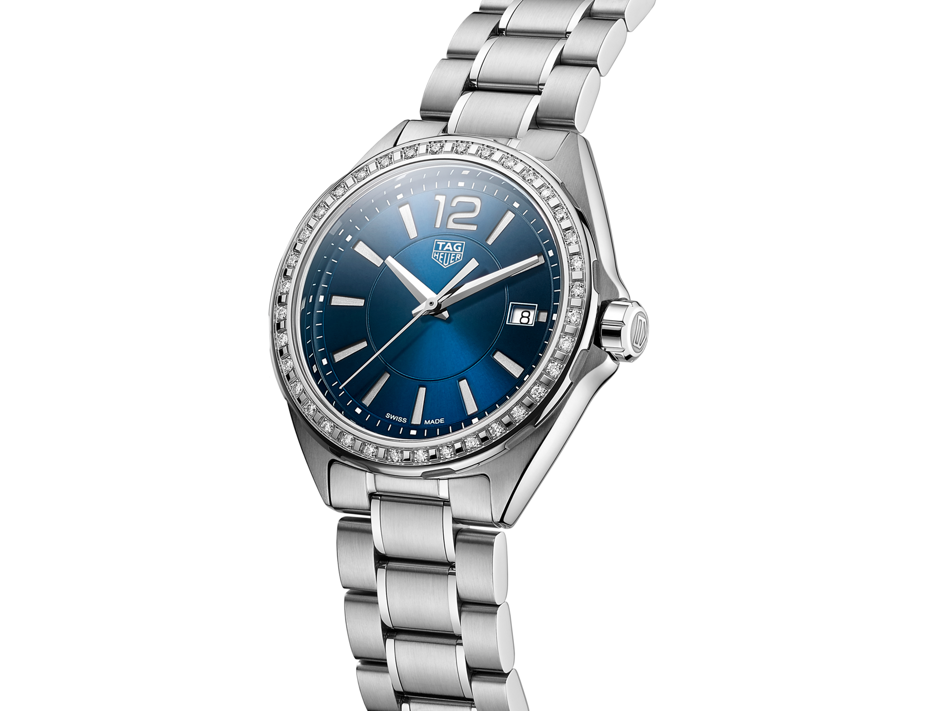 Buy Tag Heuer Formula 1 Quartz Blue Dial with Diamonds Silver Steel Strap Watch for for Women - WBJ1316.BA0666 in Pakistan