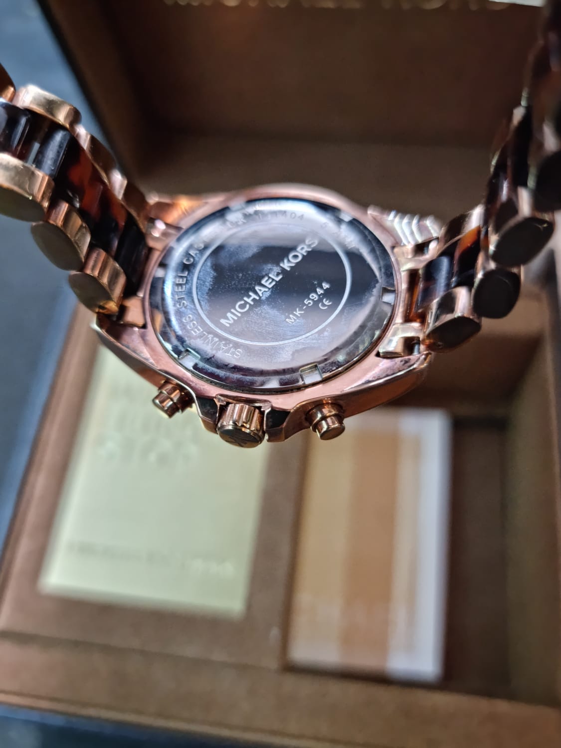 Buy Michael Kors Womens Quartz Chronograph Stainless Steel Brown Dial 36mm Watch - Mk5944 in Pakistan