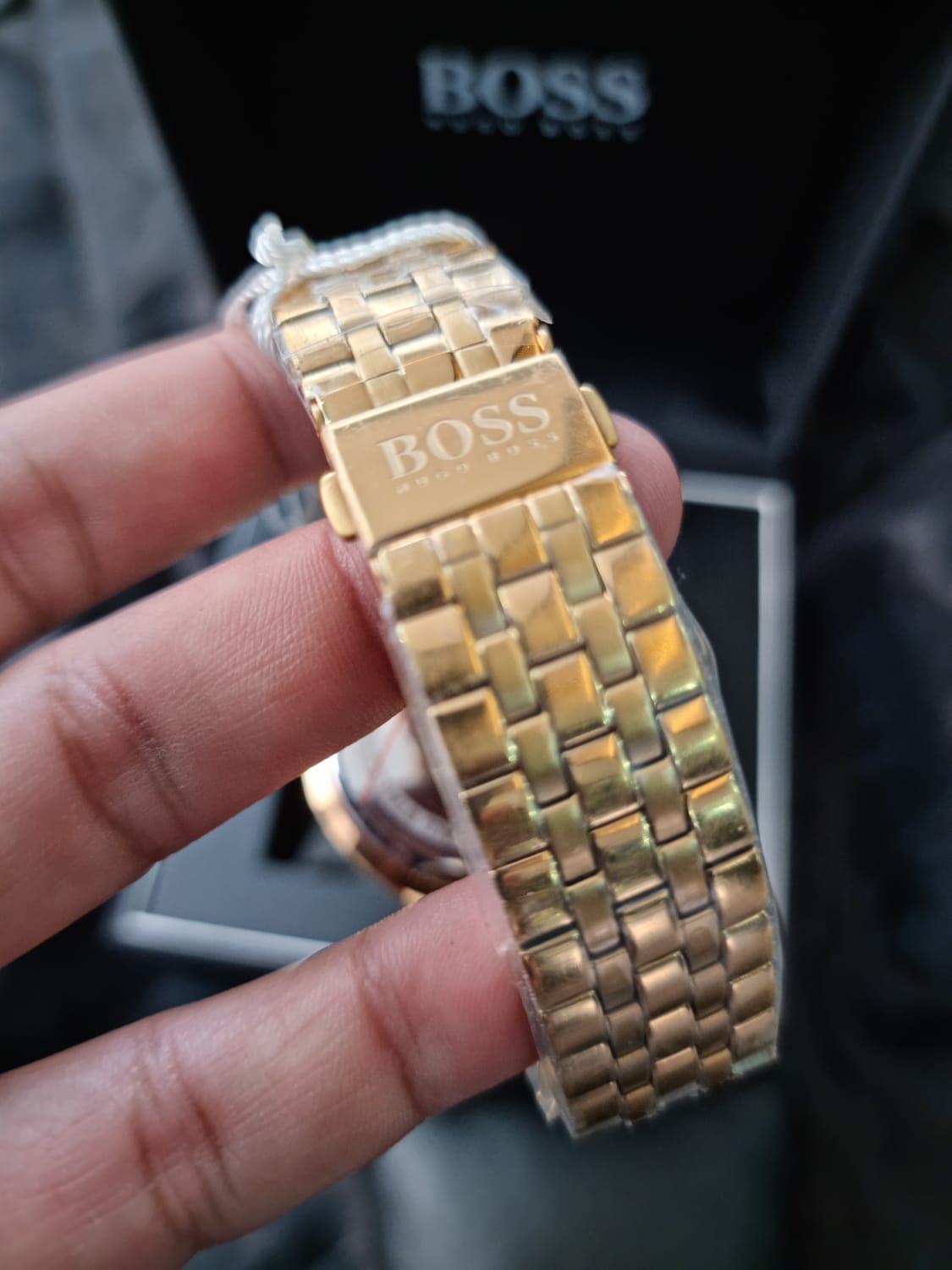 Buy Hugo Boss Mens Chronograph Stainless Steel Blue Dial 42mm Watch - 1513841 in Pakistan