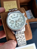 Buy Michael Kors Chronograph Mother Of Pearl Dial Silver Strap Ladies Watch - Mk5020 in Pakistan