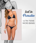 Buy Heat Padded String Ribbed Bikini in Pakistan