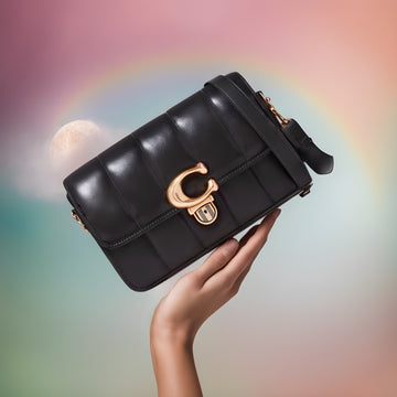 Buy Coach Studio Shoulder With Quilting Bag Medium - Black in Pakistan