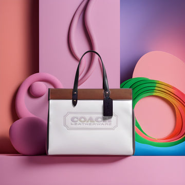 Buy Coach Field Tote Bag Large - Chalk in Pakistan