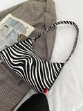 Buy SHEIN Women's Zebra Print Tote Shoulder Bag in Pakistan