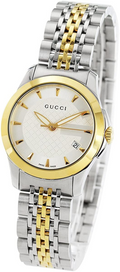 Buy Gucci G Timeless Silver Dial Two Tone Steel Strap Watch for Women - YA126511 in Pakistan