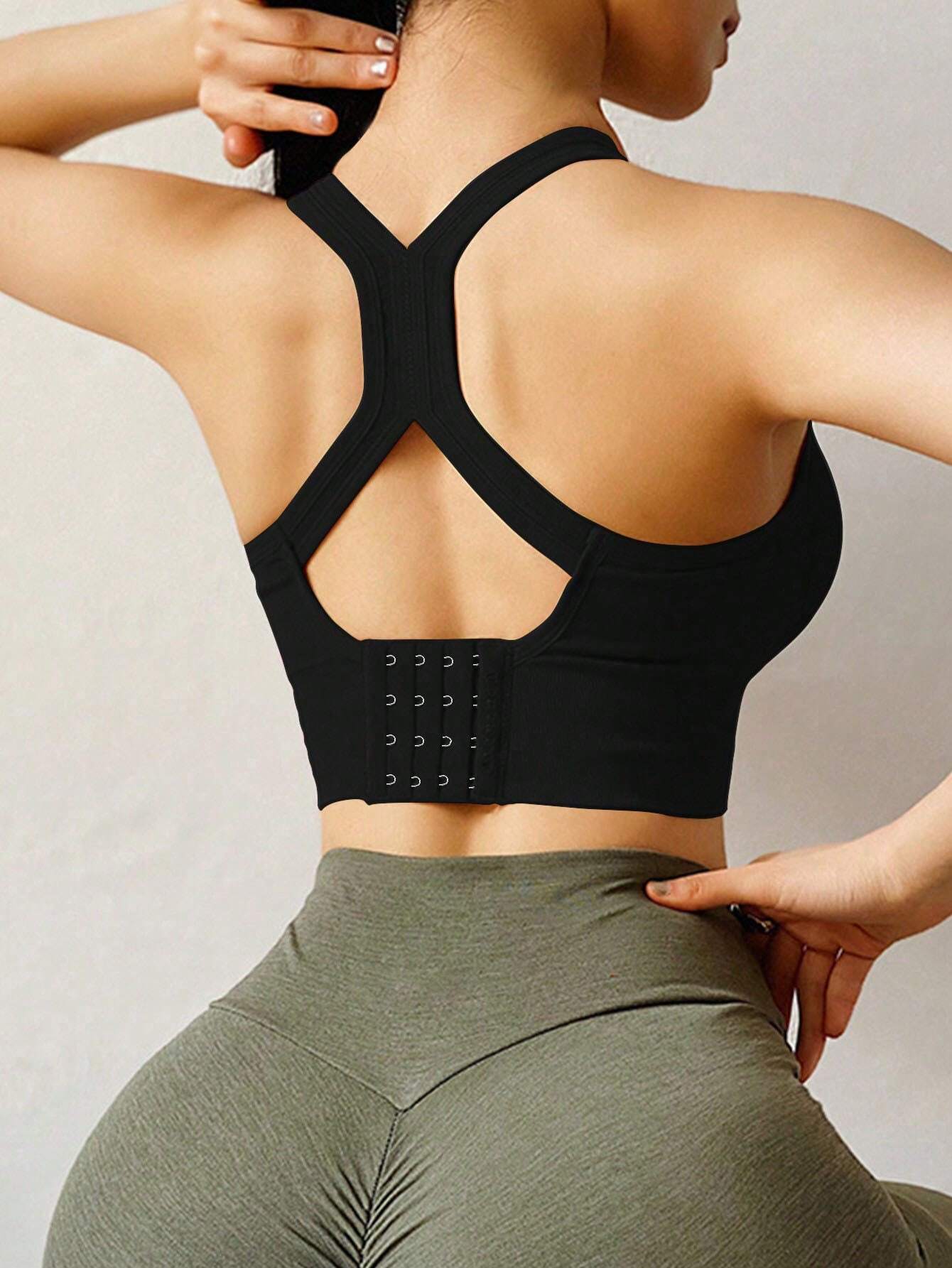 Buy SHEIN Yoga Sports Bra Wireless Gym Tops Underwear Cross Top Sports Tank Push Up Bras Hockproof Running Lingerie in Pakistan