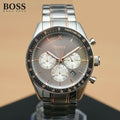 Buy Hugo Boss Mens Chronograph Quartz Stainless Steel Grey Dial 44mm Watch - 1513634 in Pakistan