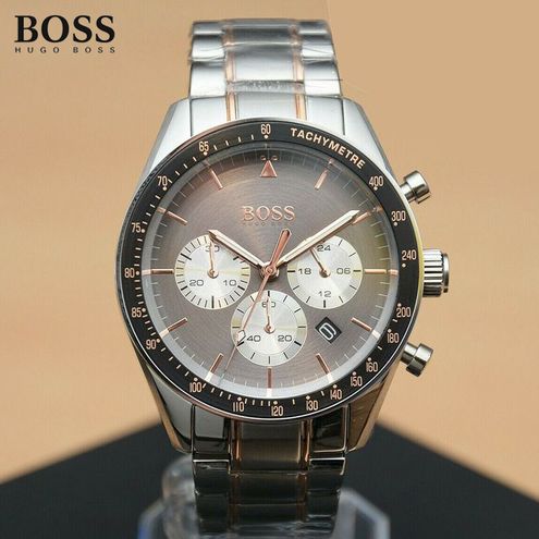 Buy Hugo Boss Mens Chronograph Quartz Stainless Steel Grey Dial 44mm Watch - 1513634 in Pakistan