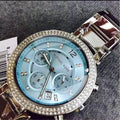 Buy Michael Kors Parker Blue Dial Silver Stainless Steel Ladies Watch - Mk6104 in Pakistan