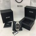 Buy Hugo Boss Mens Allure Chronograph Black Dial Silver Stainless Steel Strap Watch - 1513922 in Pakistan