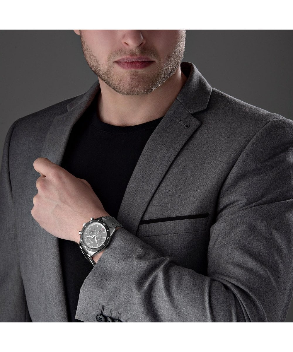 Buy Hugo Boss Mens Quartz Stainless Steel Black Dial 44mm Watch - 1513862 in Pakistan