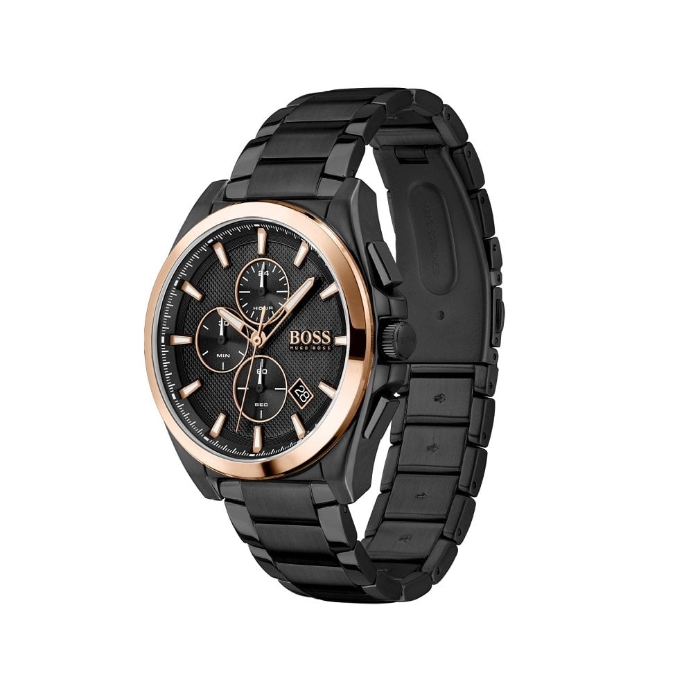 Buy Hugo Boss Mens Quartz Black Stainless Steel Black Dial 46mm Watch - 1513885 in Pakistan