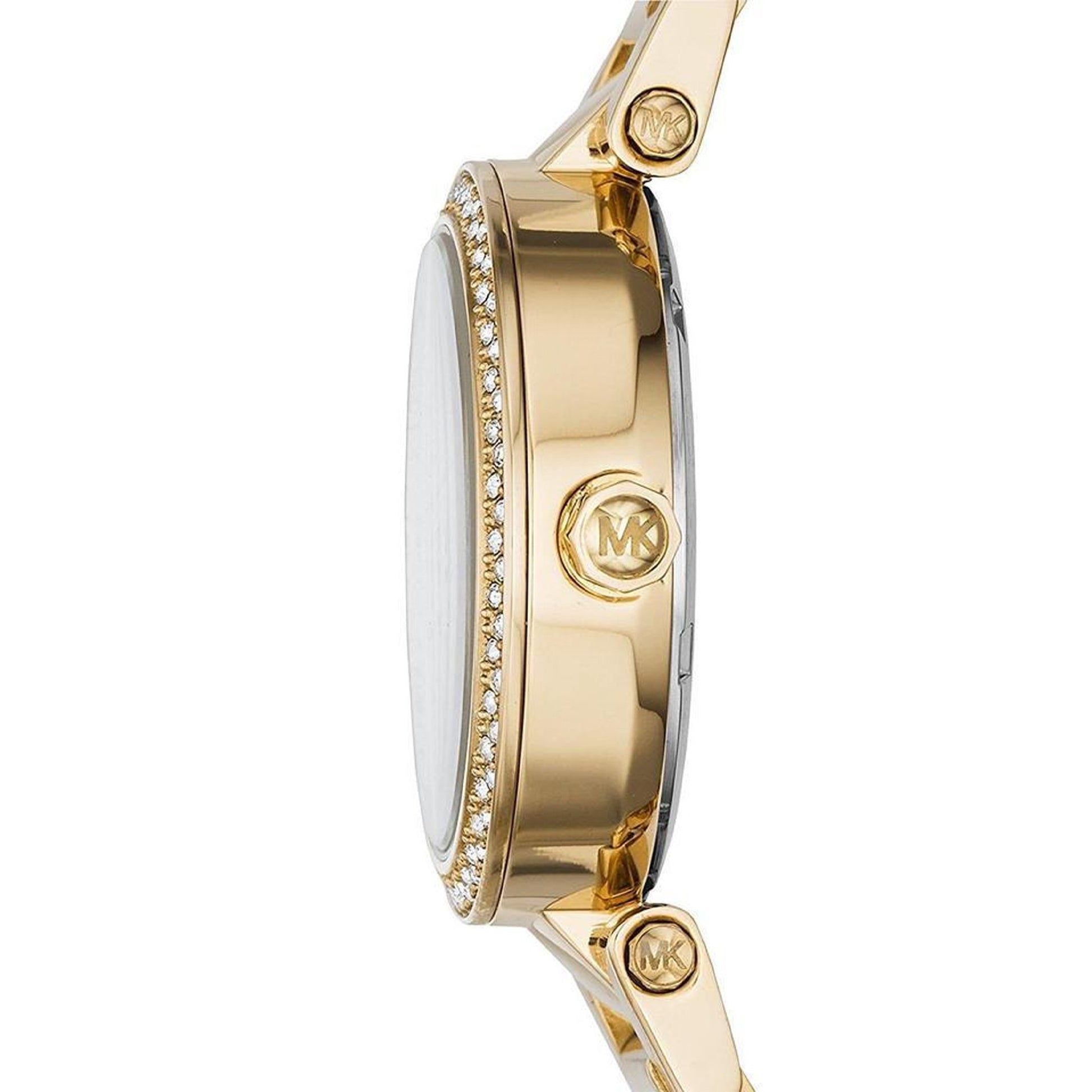Buy Michael Kors Womens Quartz Chronograph Stainless Steel Gold Dial 33mm Watch - Mk6056 in Pakistan