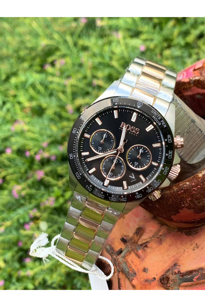 Buy Hugo Boss Mens Chronograph Quartz Stainless Steel Grey Dial 44mm Watch - 1513634 in Pakistan