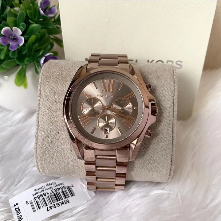 Buy Michael Kors Bradshaw Chronograph Sable Dial Brown Steel Strap Watch for Women  - MK6247 in Pakistan