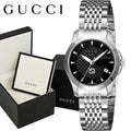 Buy Gucci Women's Swiss Made Quartz Silver Stainless Steel Black Dial 27mm Watch YA1265006 in Pakistan