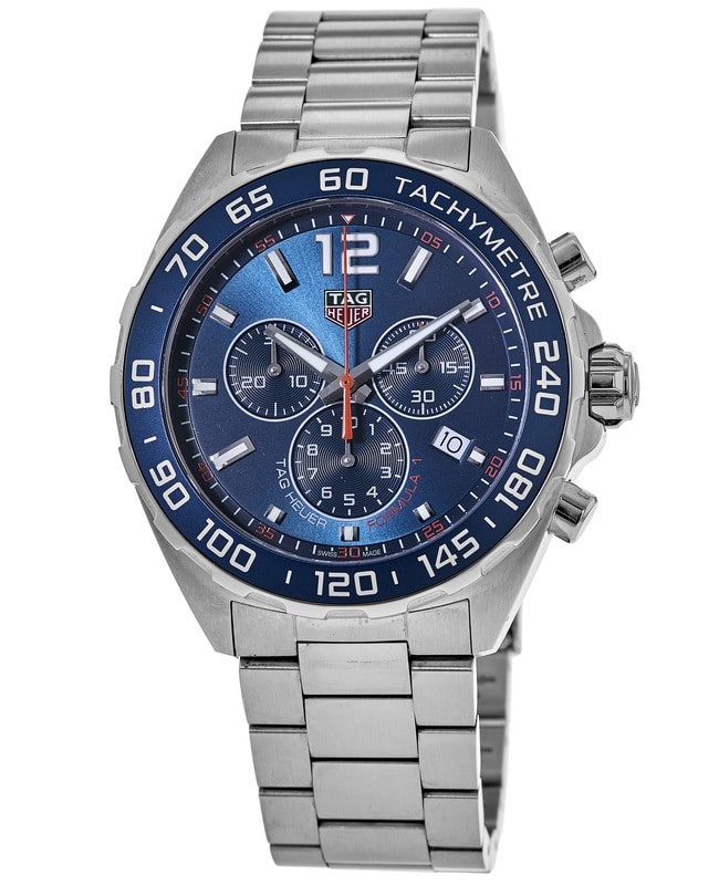 Buy Tag Heuer Formula 1 Chronograph Blue Dial Silver Steel Strap Watch for Men - CAZ1014.BA0842 in Pakistan