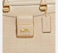Buy Coach Grace Carryall Carriage Logo Satchel Bag Gold Ivory in Pakistan
