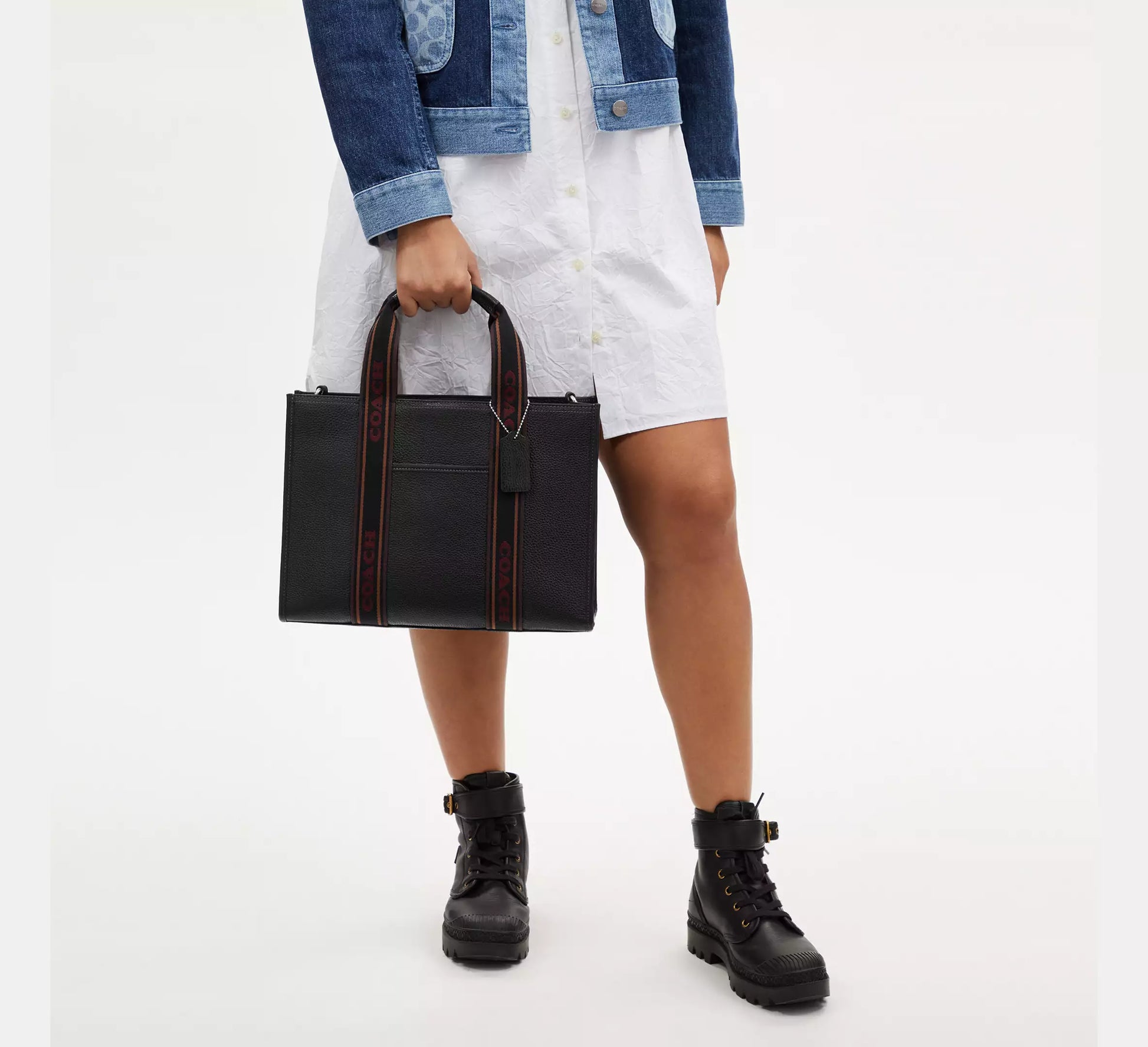 Buy Coach Smith Tote Bag - Silver/Black Multi in Pakistan