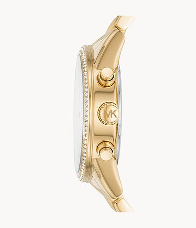 Buy Michael Kors Women's Ritz Chronograph Gold-tone Stainless Steel Watch - Mk6597 in Pakistan