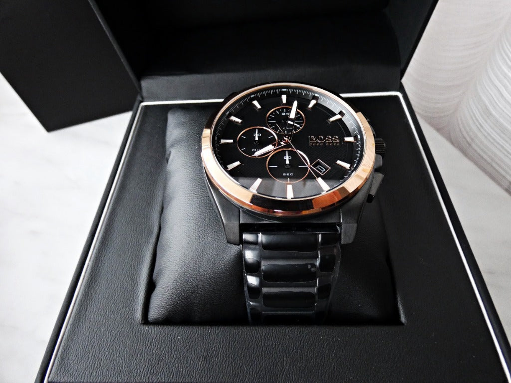 Buy Hugo Boss Mens Quartz Black Stainless Steel Black Dial 46mm Watch - 1513885 in Pakistan