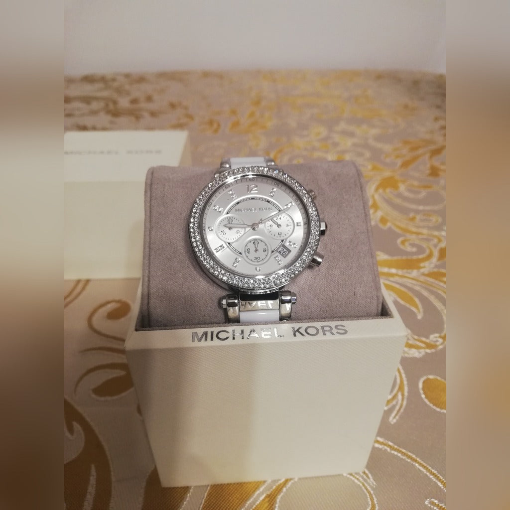 Buy Michael Kors Ladies Parker Silver Dial Silver Stainless Steel Strap Watch MK6354 in Pakistan