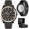 Buy Hugo Boss Mens Quartz Black Stainless Steel Black Dial 46mm Watch - 1513885 in Pakistan