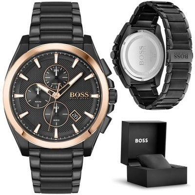 Buy Hugo Boss Mens Quartz Black Stainless Steel Black Dial 46mm Watch - 1513885 in Pakistan