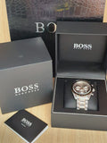 Buy Hugo Boss Mens Chronograph Quartz Stainless Steel Grey Dial 44mm Watch - 1513634 in Pakistan