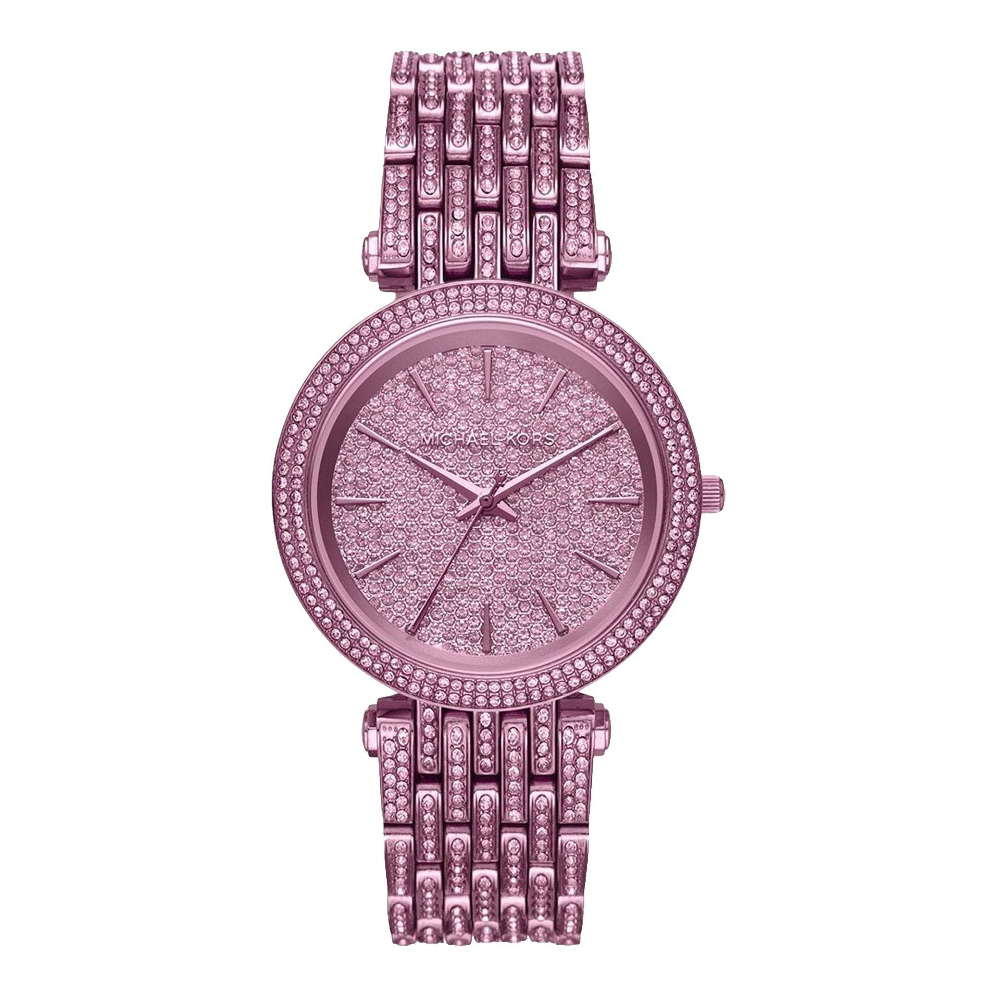 Buy Michael Kors Darci Crystal Set/steel Purple Dial Purple Stainless Steel Strap Watch for Women - Mk3782 in Pakistan