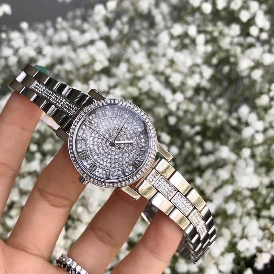 Buy Michael Kors Petite Norie Women's Watch Silver Dial Silver Stainless Steel Strap - Mk3775 in Pakistan