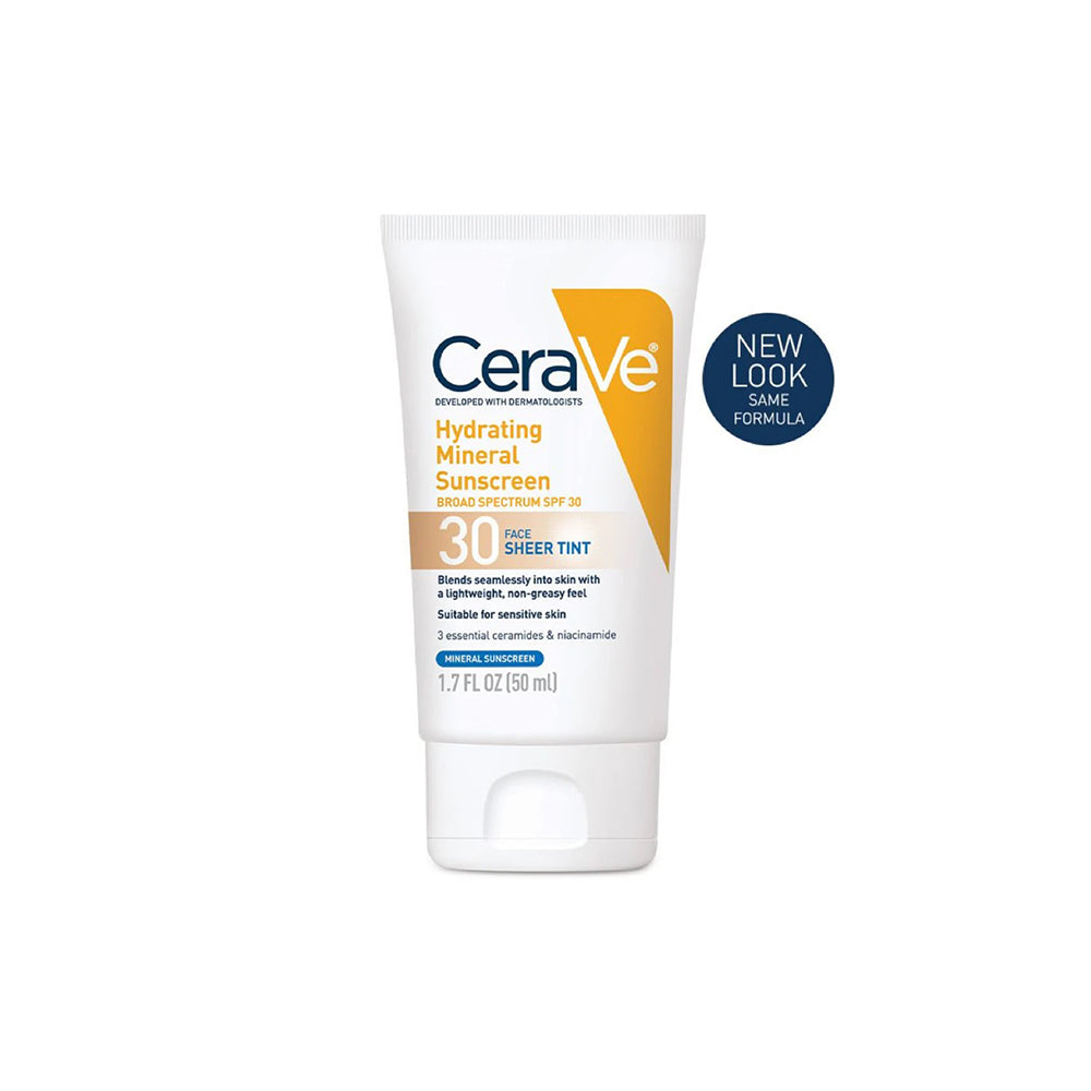Buy CeraVe Hydrating Mineral Sunscreen Face Sheer Tint SPF 30 - 50ml in Pakistan