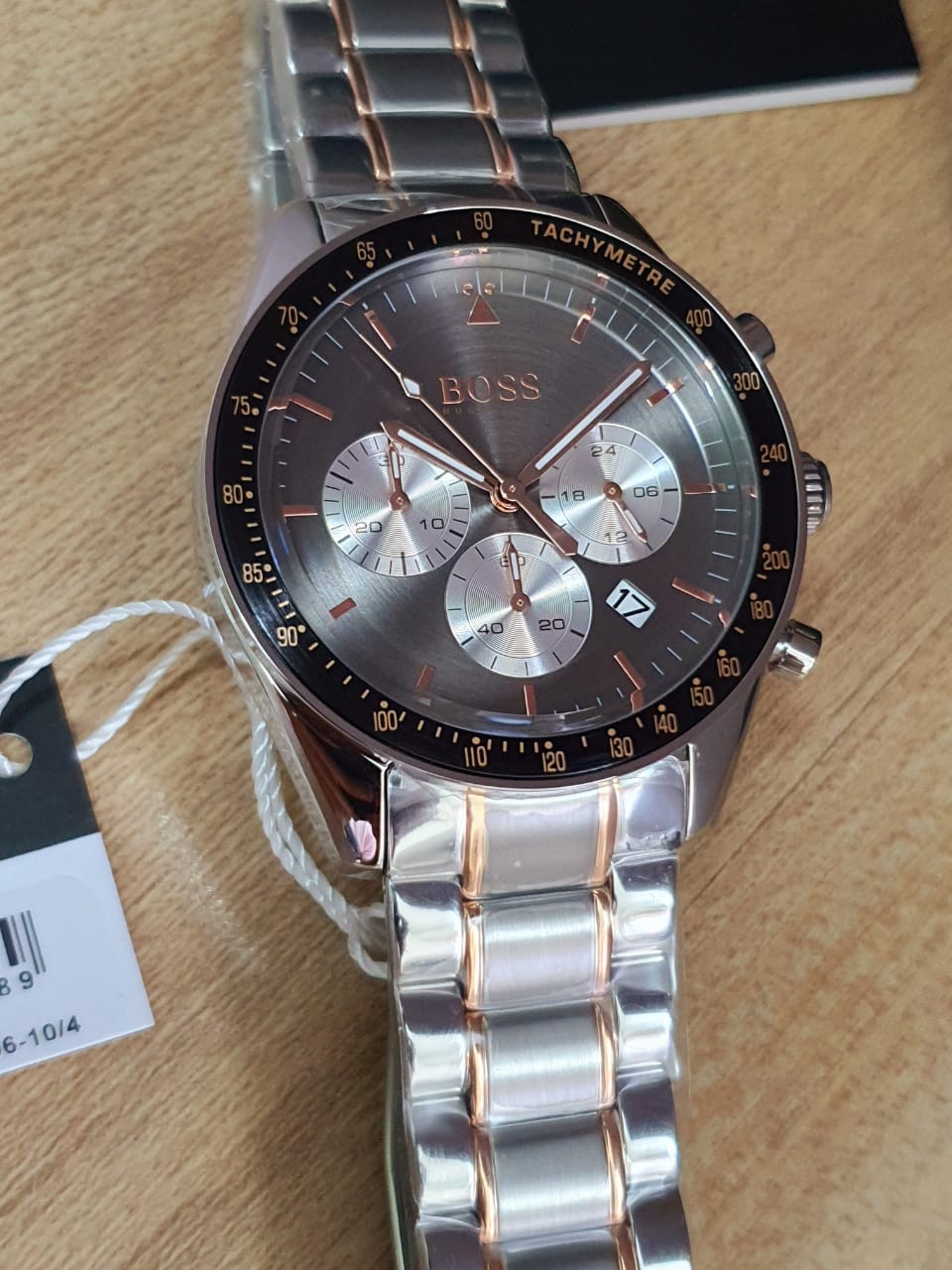 Buy Hugo Boss Mens Chronograph Quartz Stainless Steel Grey Dial 44mm Watch - 1513634 in Pakistan