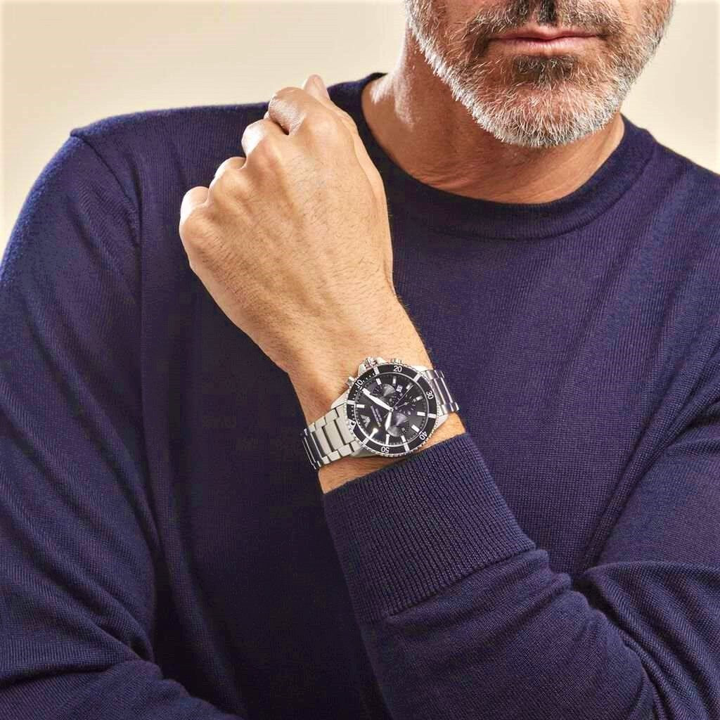 Buy Emporio Armani Men's Quartz Stainless Steel Black Dial 43mm Watch AR11360 in Pakistan