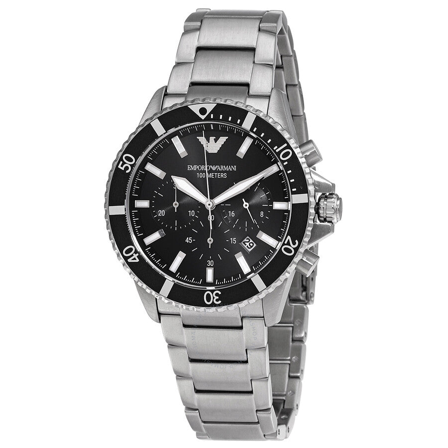 Buy Emporio Armani Men's Quartz Stainless Steel Black Dial 43mm Watch AR11360 in Pakistan