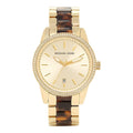 Buy Michael Kors  Gold Dial Two Tone Stainless Steel Women's Watch - Mk6372 in Pakistan