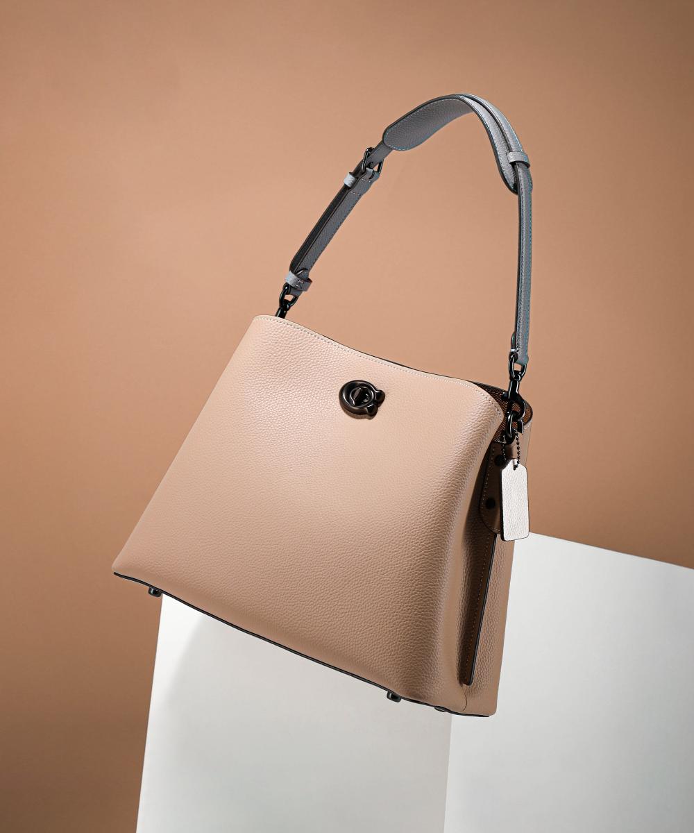 Buy Coach Willow Crossbody Grained Leather Small Bag  - Beige in Pakistan