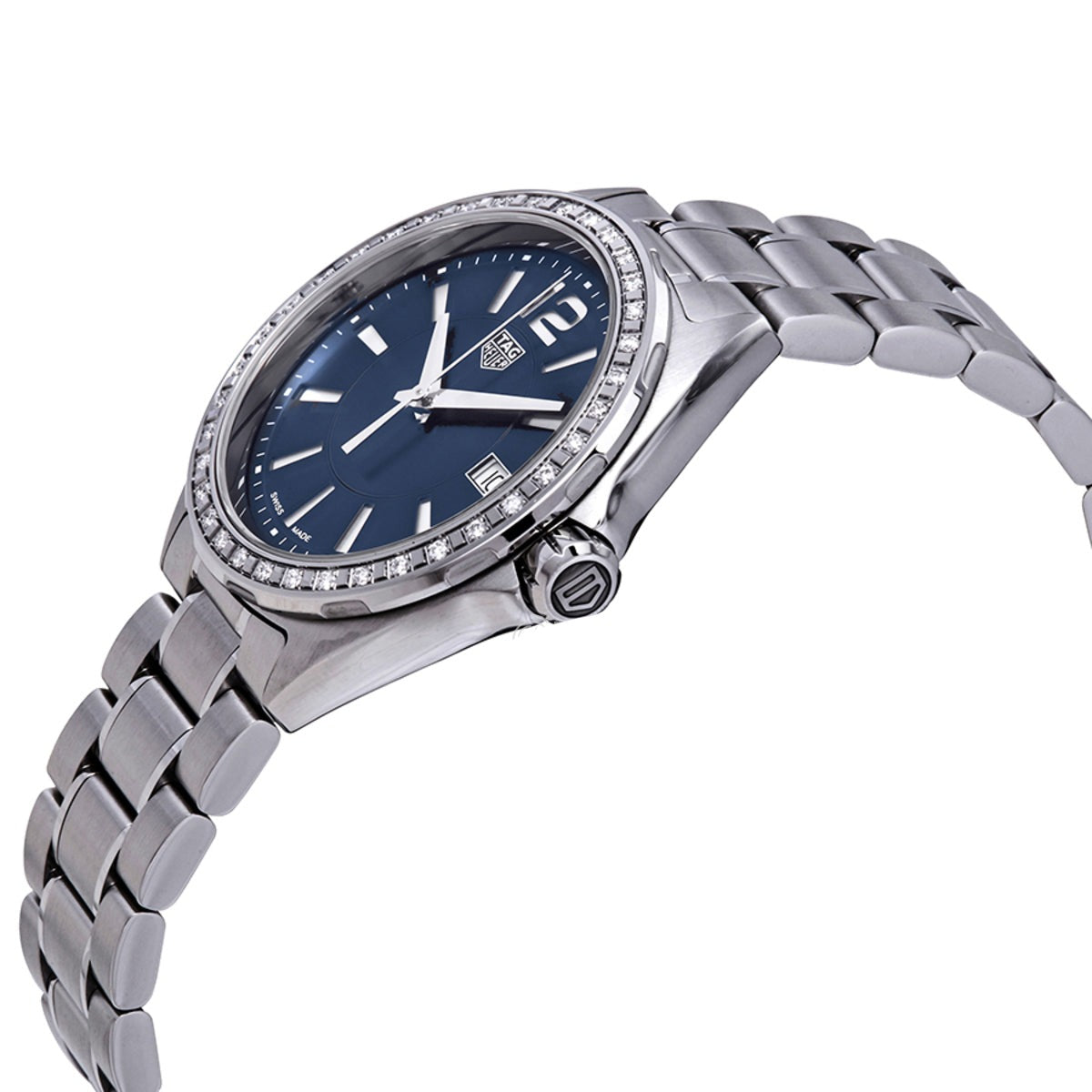 Buy Tag Heuer Formula 1 Quartz Blue Dial with Diamonds Silver Steel Strap Watch for for Women - WBJ1316.BA0666 in Pakistan