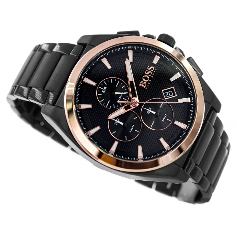 Buy Hugo Boss Mens Quartz Black Stainless Steel Black Dial 46mm Watch - 1513885 in Pakistan