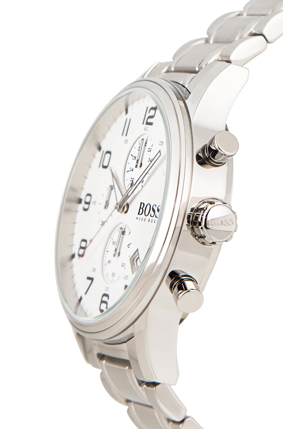Buy Hugo Boss Mens Quartz Stainless Steel White Dial 44mm Watch - 1513182 in Pakistan