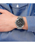 Buy Hugo Boss Mens Chronograph Quartz Stainless Steel Black Dial 44mm Watch - 1513080 in Pakistan