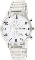 Buy Hugo Boss Mens Quartz Stainless Steel White Dial 44mm Watch - 1513182 in Pakistan