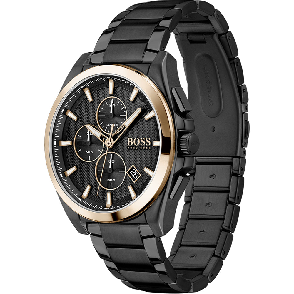 Buy Hugo Boss Mens Quartz Black Stainless Steel Black Dial 46mm Watch - 1513885 in Pakistan