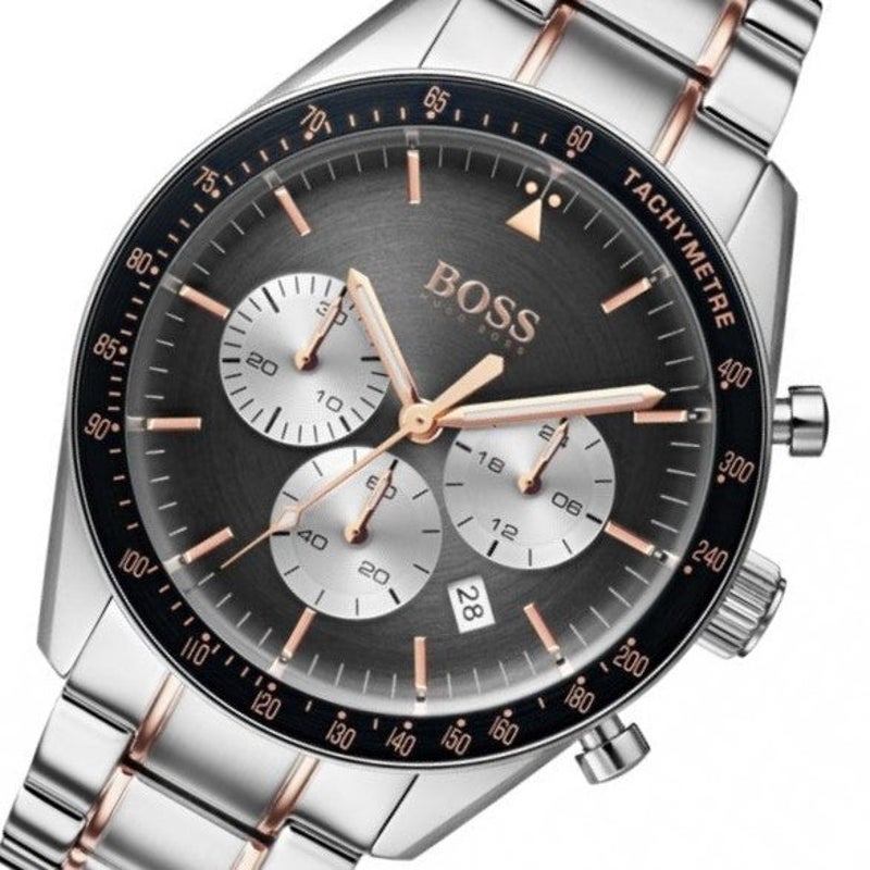 Buy Hugo Boss Mens Chronograph Quartz Stainless Steel Grey Dial 44mm Watch - 1513634 in Pakistan