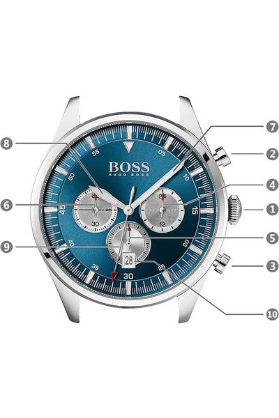 Buy Hugo Boss Mens Chronograph Quartz Stainless Steel 44mm Watch - 1513713 in Pakistan