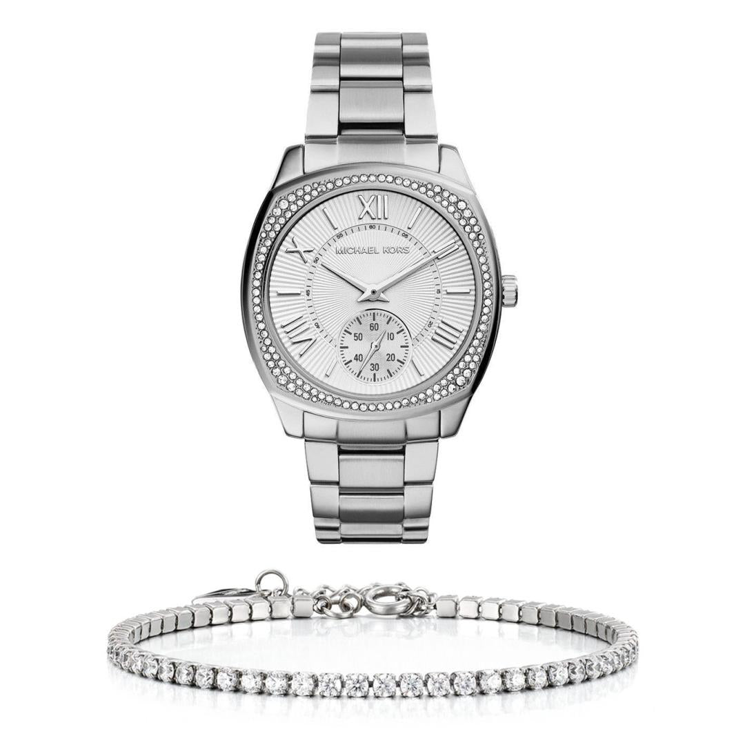 Buy Michael Kors Womens Bryn Silver Dial Stainless Steel Watch - Mk6133 in Pakistan