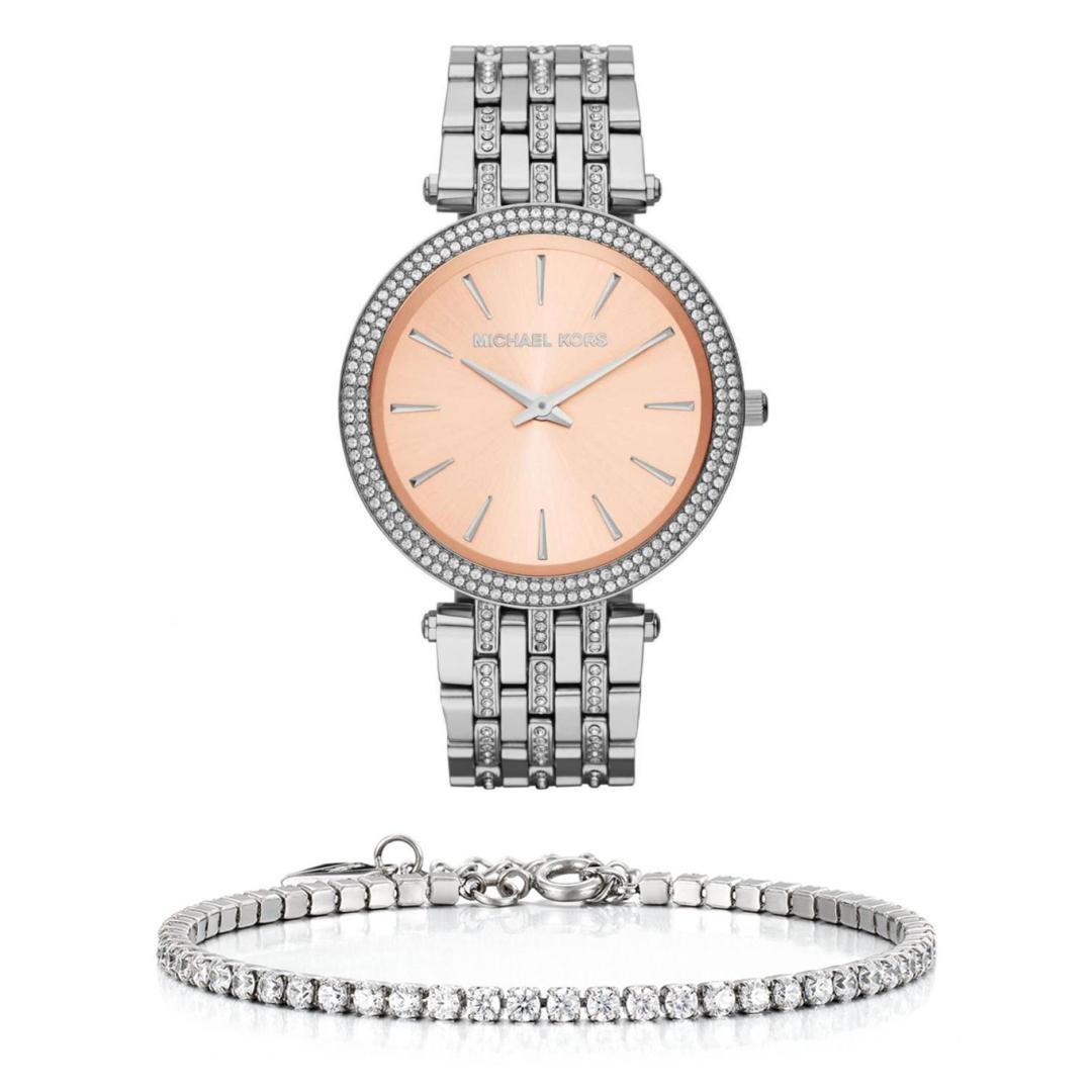 Buy Michael Kors Womens Quartz Stainless Steel Pink Dial 39mm Watch - Mk3218 in Pakistan