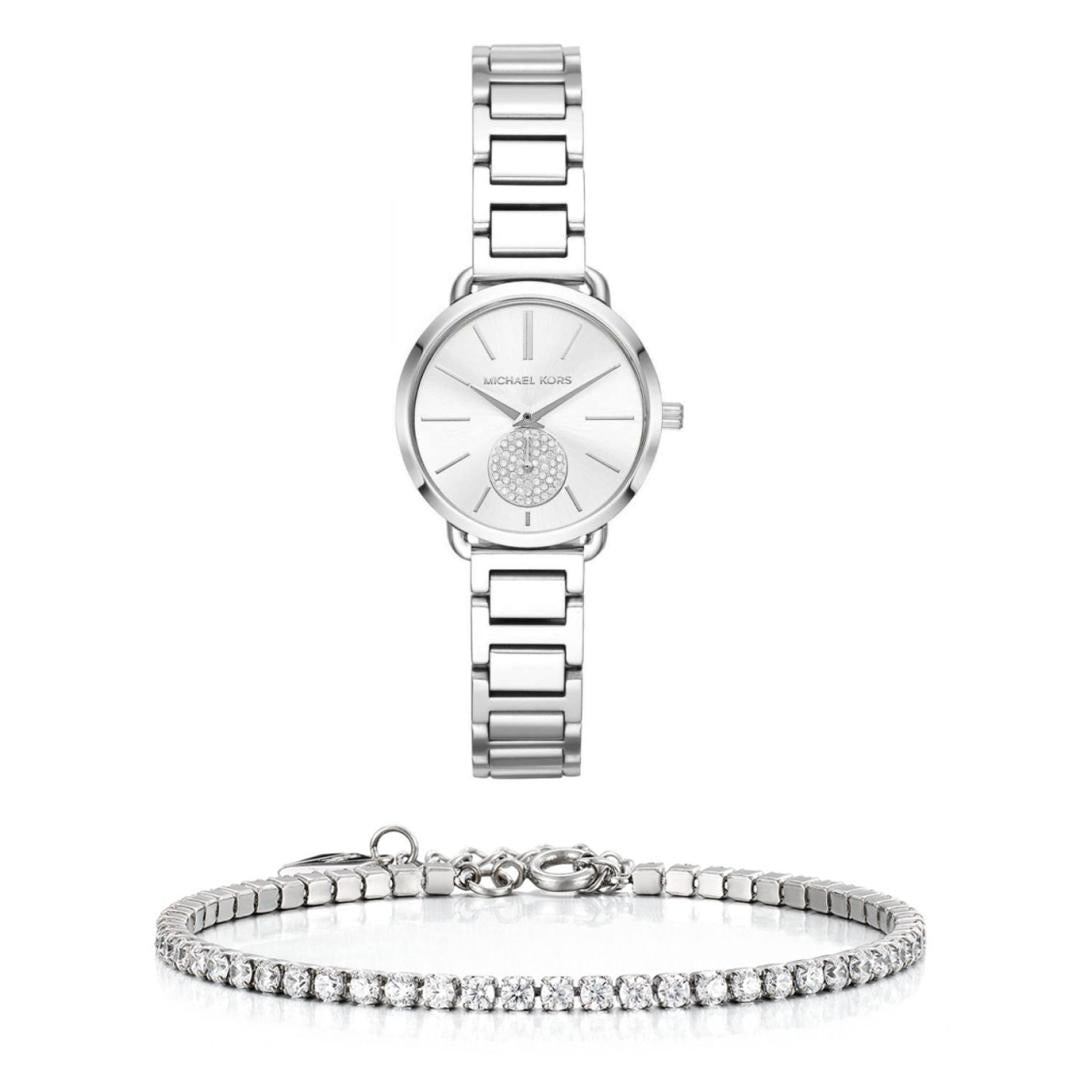 Buy Michael Kors Womens Quartz Stainless Steel Silver Dial 27mm Watch - Mk3837 in Pakistan
