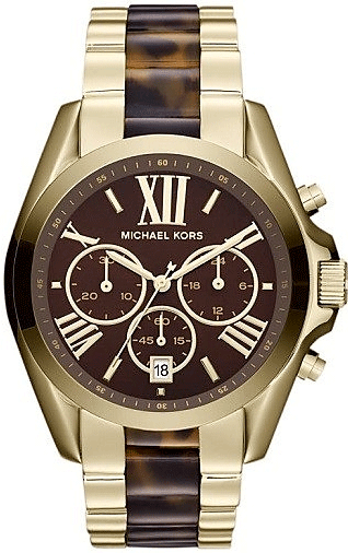 Buy Michael Kors Bradshaw Chronograph Tortoise Shell Brown Dial Ladies Watch - Mk5696 in Pakistan
